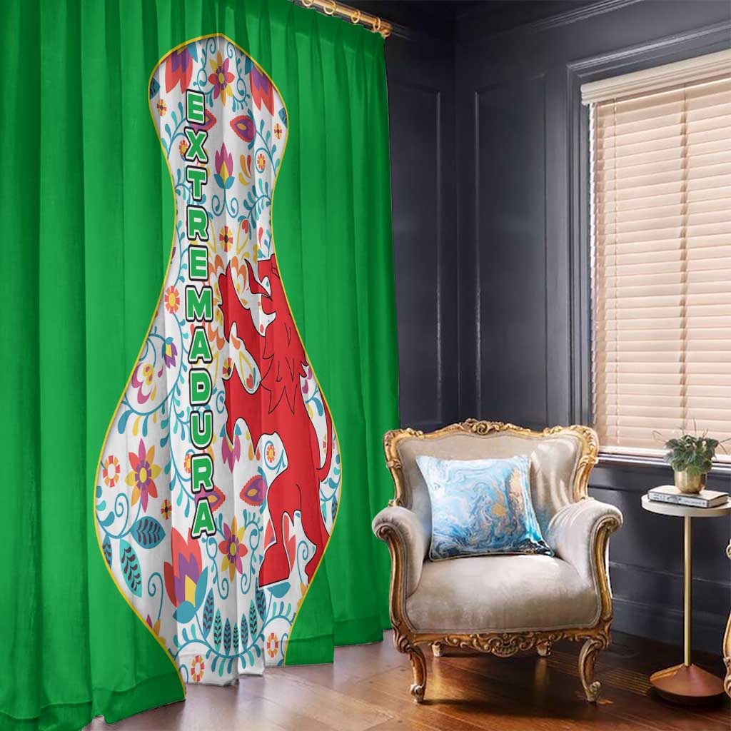 Extremadura Flag Window Curtain Autonomous Community of Spain - Wonder Print Shop