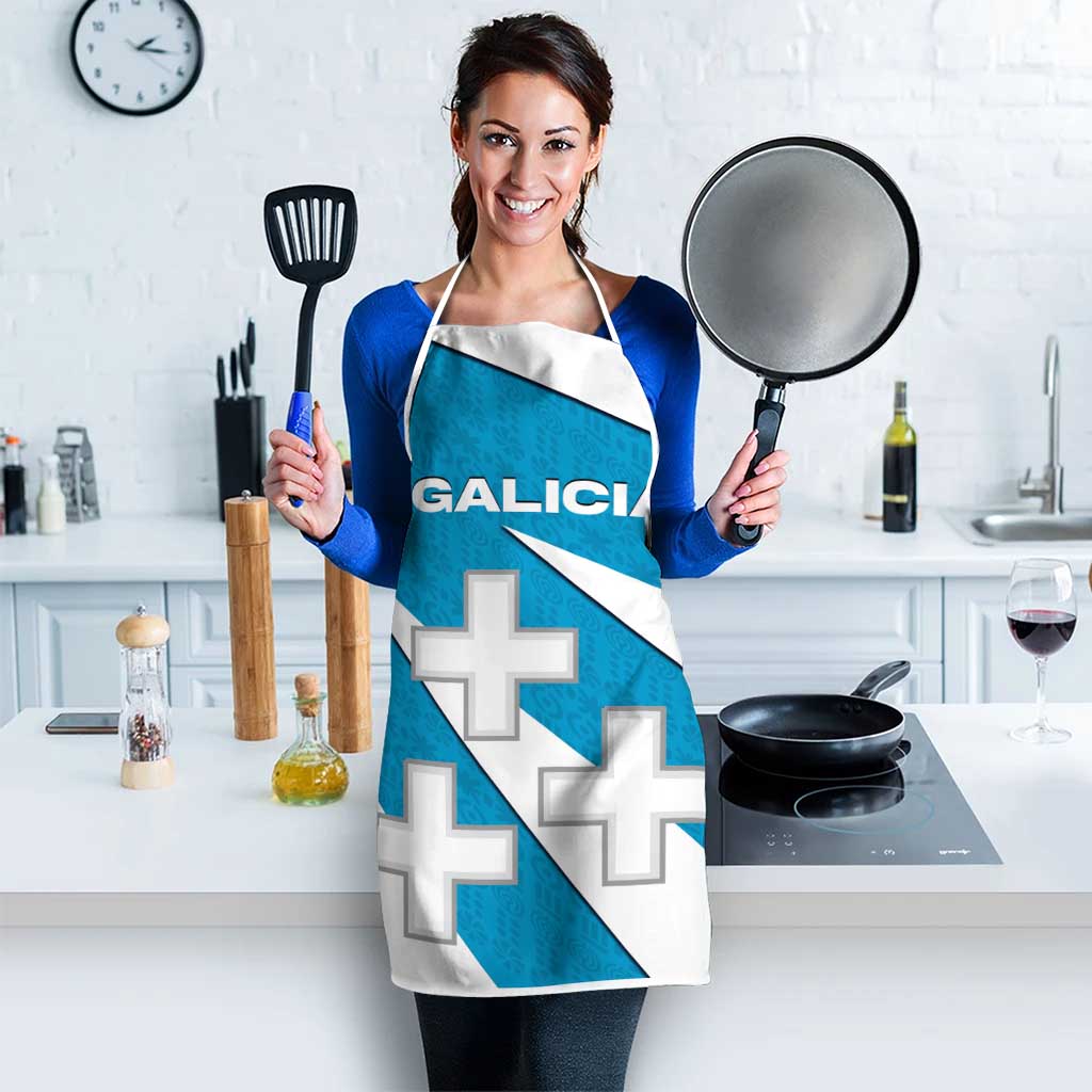 Galicia Flag Apron Autonomous Community of Spain - Wonder Print Shop