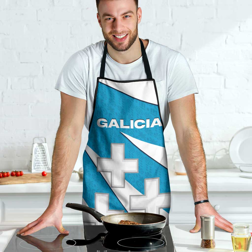 Galicia Flag Apron Autonomous Community of Spain - Wonder Print Shop