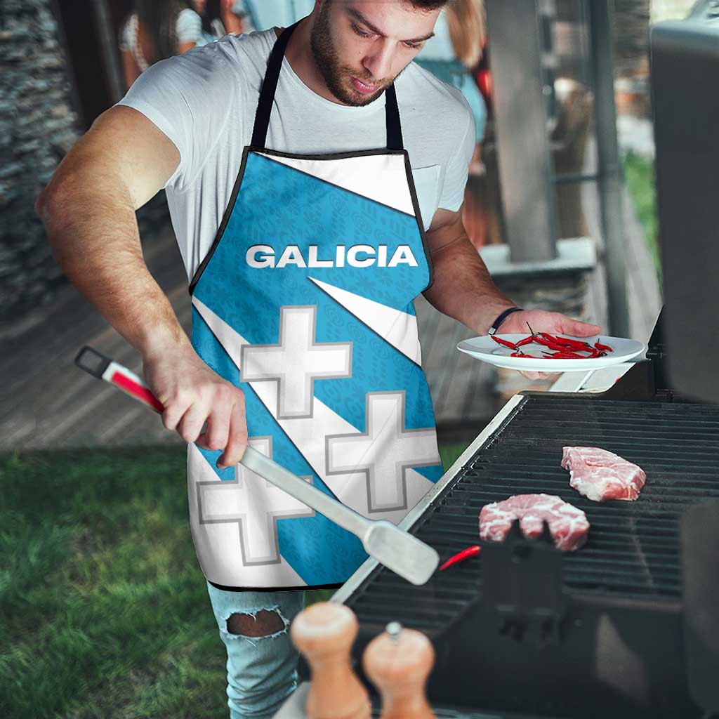 Galicia Flag Apron Autonomous Community of Spain - Wonder Print Shop