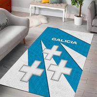 Galicia Flag Area Rug Autonomous Community of Spain - Wonder Print Shop