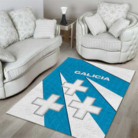 Galicia Flag Area Rug Autonomous Community of Spain - Wonder Print Shop