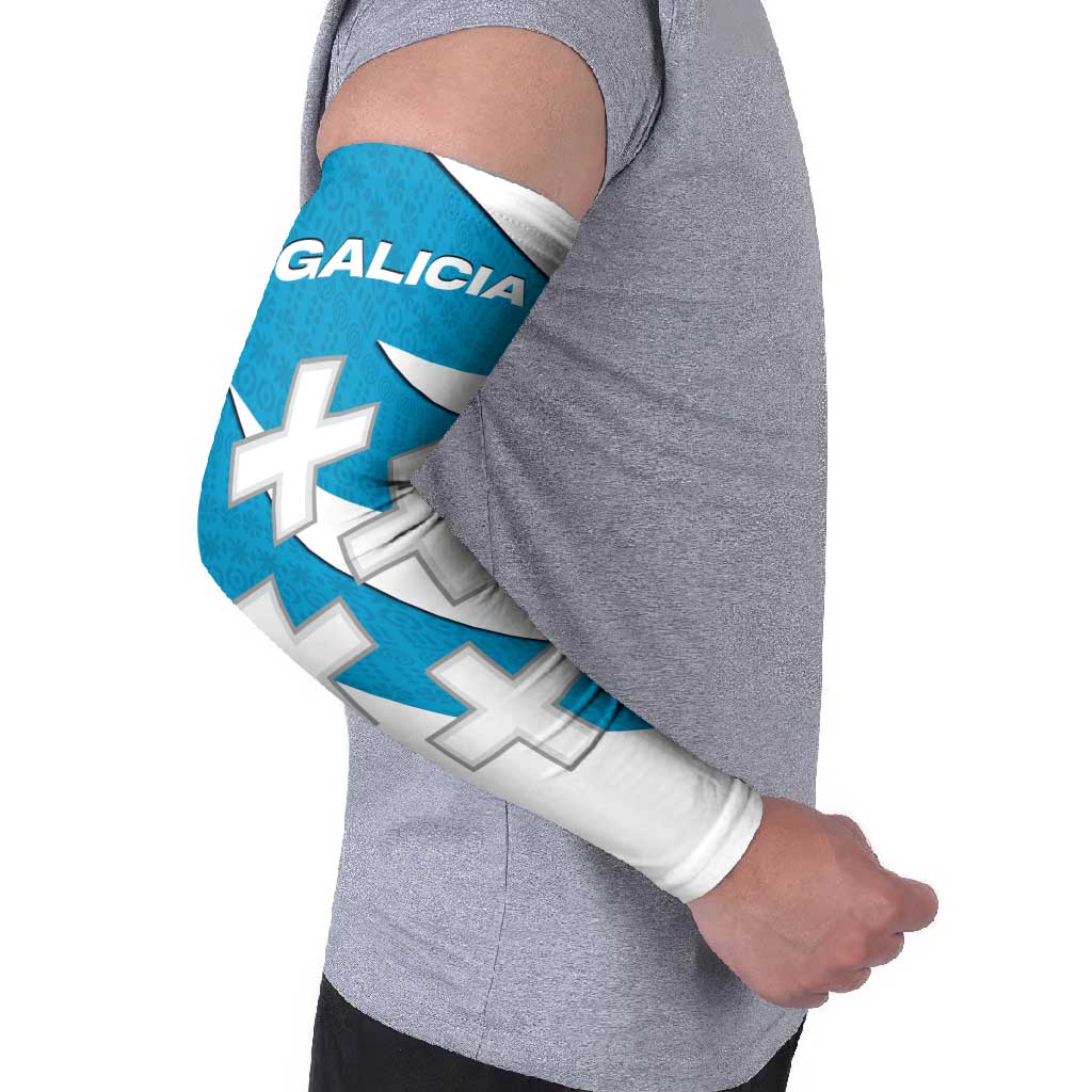 Galicia Flag Arm Sleeves Autonomous Community of Spain - Wonder Print Shop