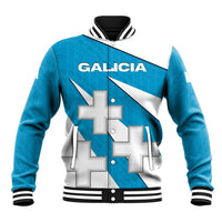 Galicia Flag Baseball Jacket Autonomous Community of Spain - Wonder Print Shop