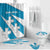 Galicia Flag Bathroom Set Autonomous Community of Spain - Wonder Print Shop
