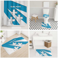 Galicia Flag Bathroom Set Autonomous Community of Spain - Wonder Print Shop