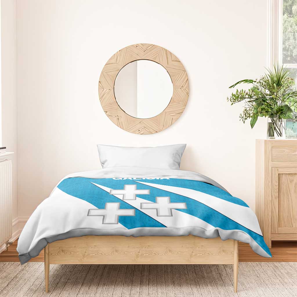 Galicia Flag Bedding Set Autonomous Community of Spain - Wonder Print Shop