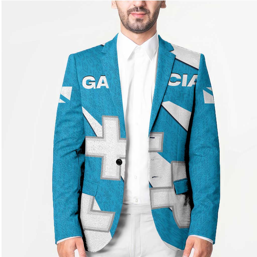 Galicia Flag Blazer Autonomous Community of Spain - Wonder Print Shop