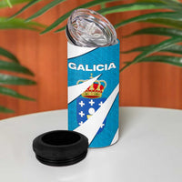 Galicia Flag 4 in 1 Can Cooler Tumbler Autonomous Community of Spain - Wonder Print Shop