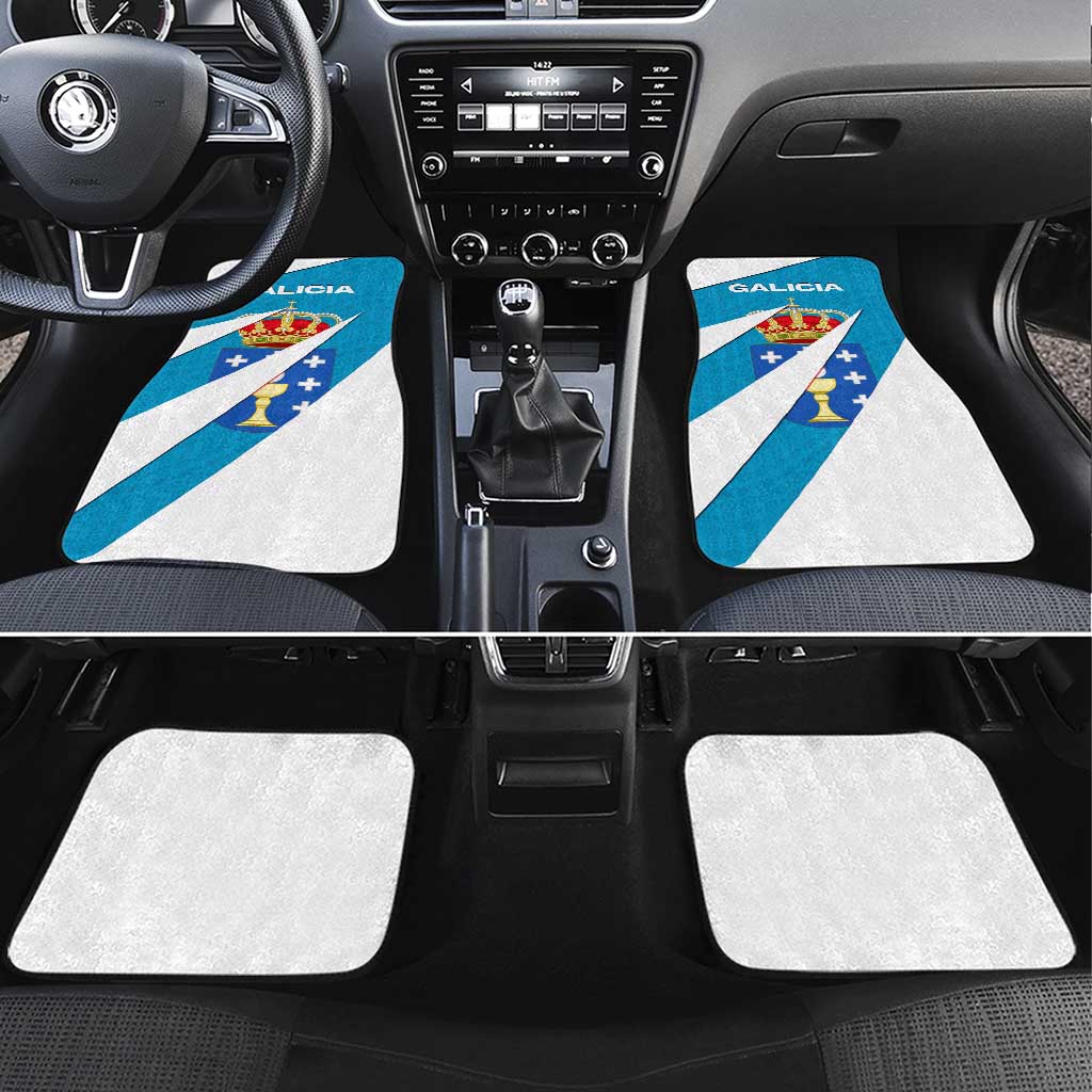 Galicia Flag Car Mats Autonomous Community of Spain - Wonder Print Shop