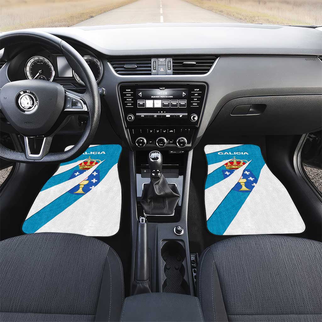 Galicia Flag Car Mats Autonomous Community of Spain - Wonder Print Shop