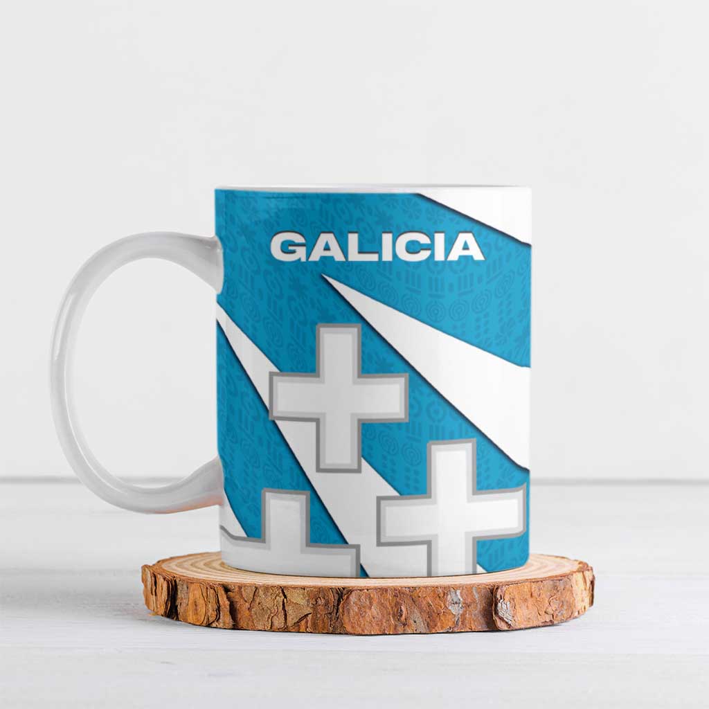 Galicia Flag Ceramic Mug Autonomous Community of Spain - Wonder Print Shop