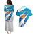 Galicia Flag Couples Matching Puletasi and Hawaiian Shirt Autonomous Community of Spain - Wonder Print Shop