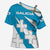 Galicia Flag Cross Shoulder Shirt Autonomous Community of Spain - Wonder Print Shop