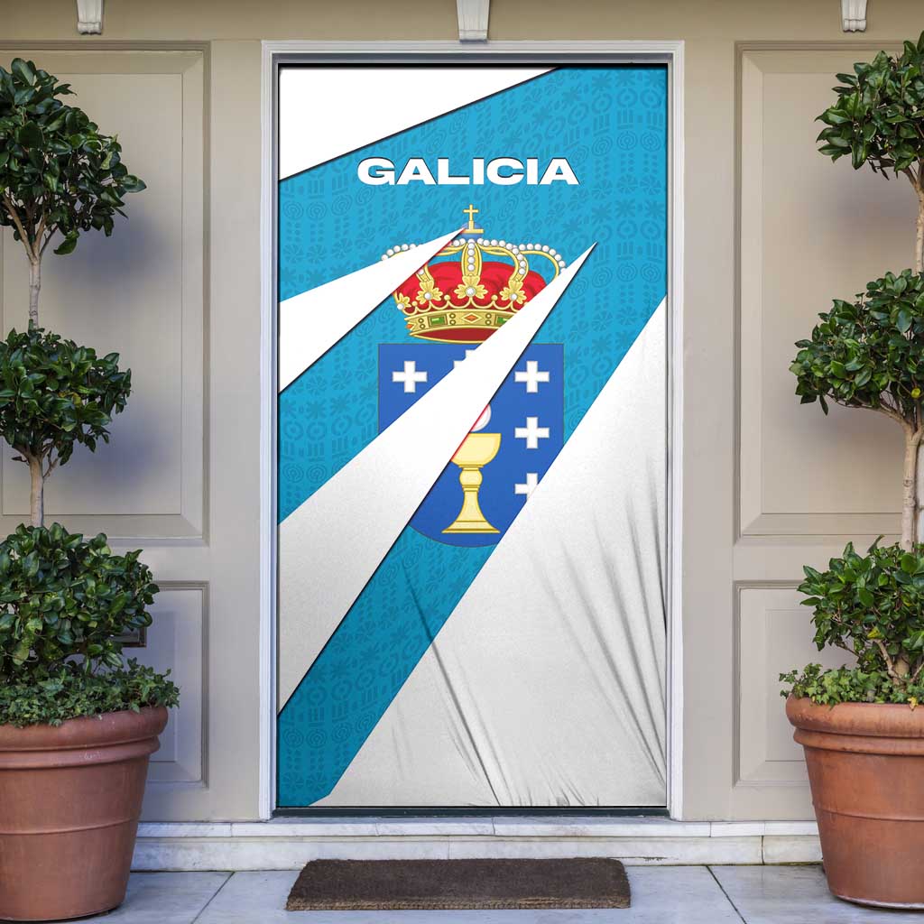 Galicia Flag Door Cover Autonomous Community of Spain - Wonder Print Shop