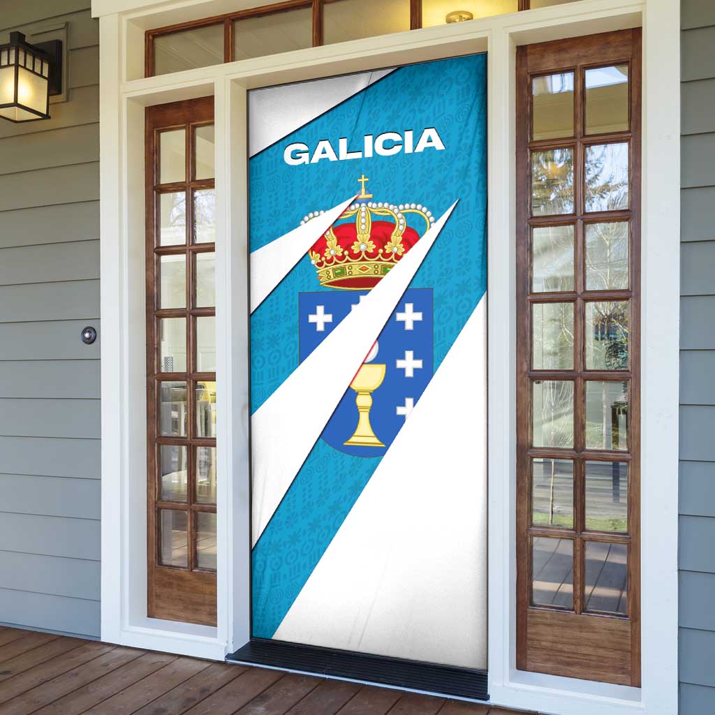 Galicia Flag Door Cover Autonomous Community of Spain - Wonder Print Shop