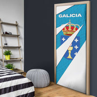 Galicia Flag Door Cover Autonomous Community of Spain - Wonder Print Shop