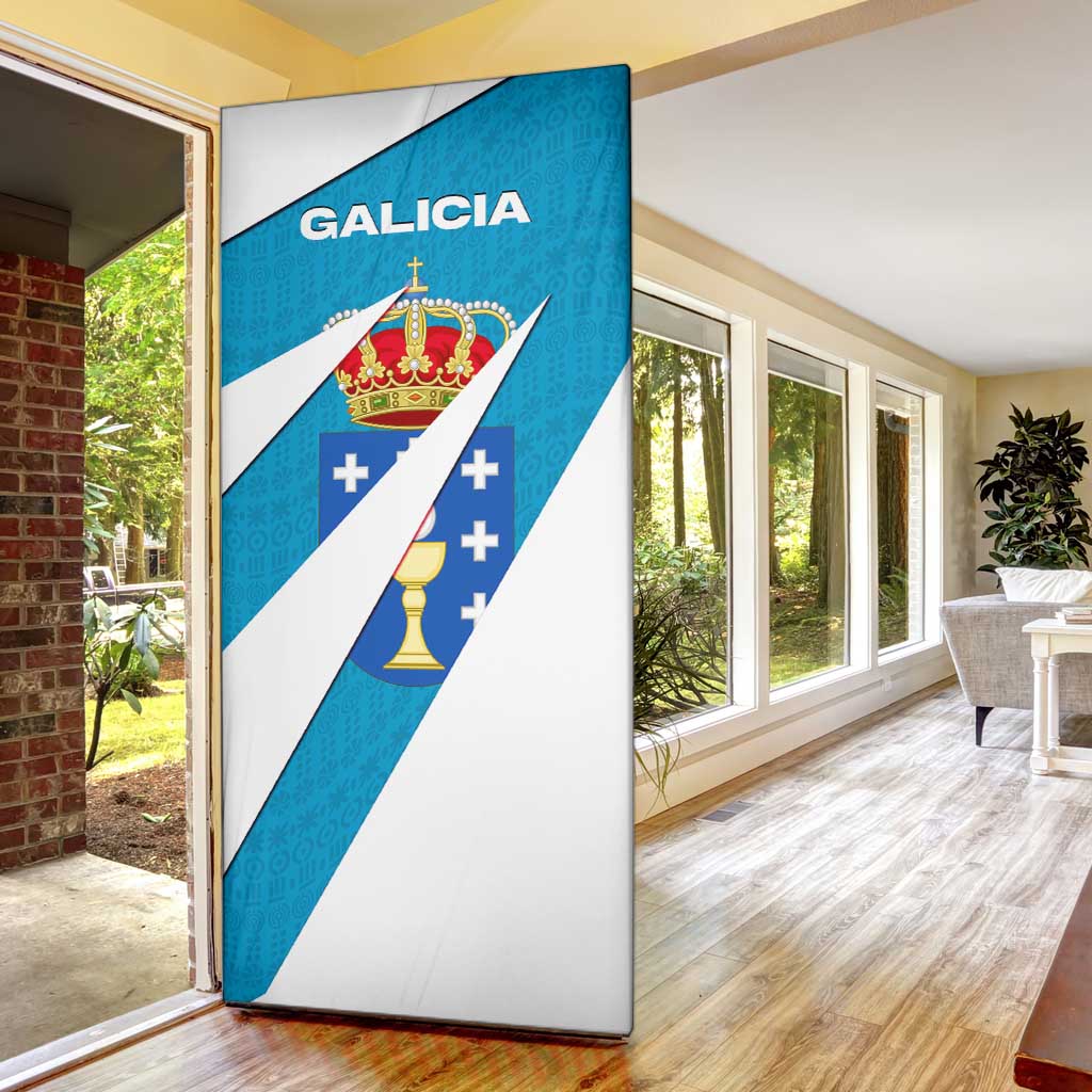 Galicia Flag Door Cover Autonomous Community of Spain - Wonder Print Shop