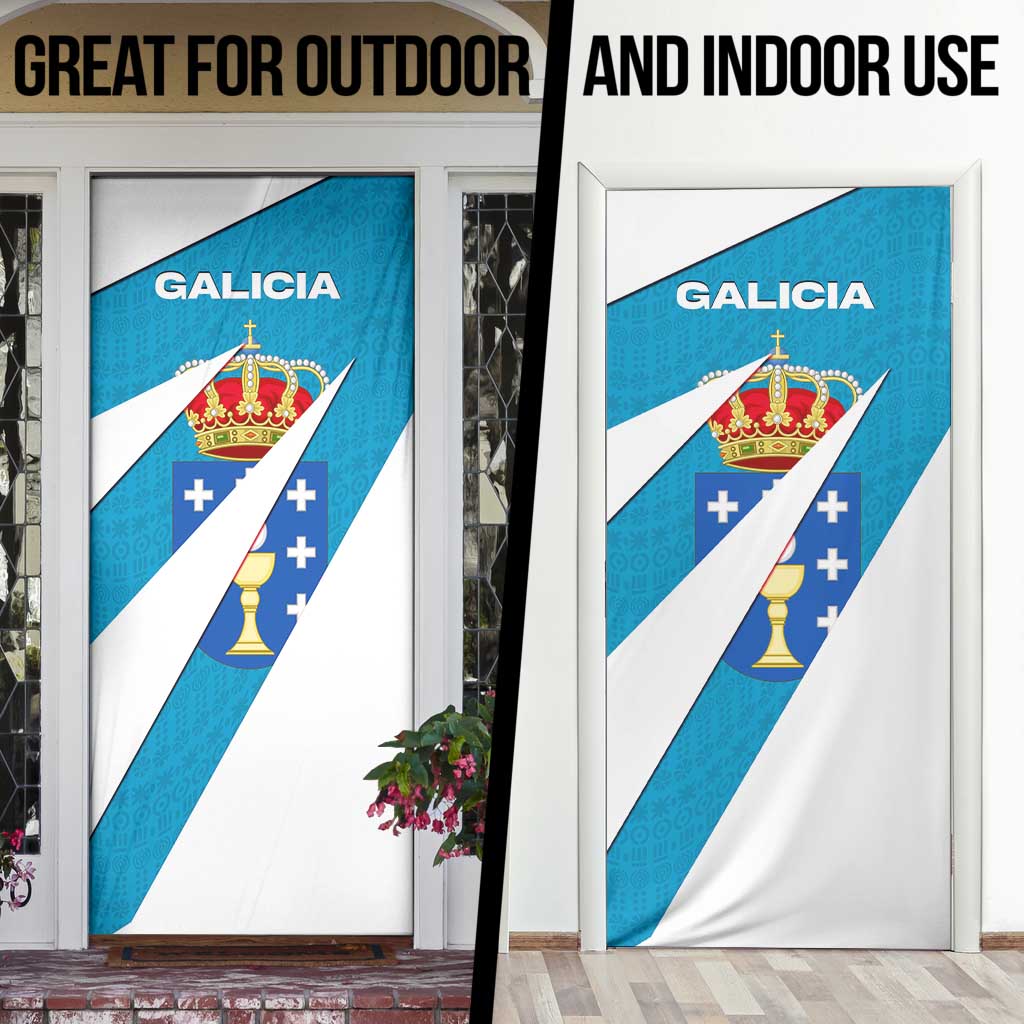 Galicia Flag Door Cover Autonomous Community of Spain - Wonder Print Shop