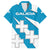 Galicia Flag Family Matching Off The Shoulder Long Sleeve Dress and Hawaiian Shirt Autonomous Community of Spain - Wonder Print Shop