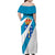 Galicia Flag Family Matching Off Shoulder Maxi Dress and Hawaiian Shirt Autonomous Community of Spain - Wonder Print Shop