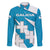Galicia Flag Family Matching Summer Maxi Dress and Hawaiian Shirt Autonomous Community of Spain - Wonder Print Shop
