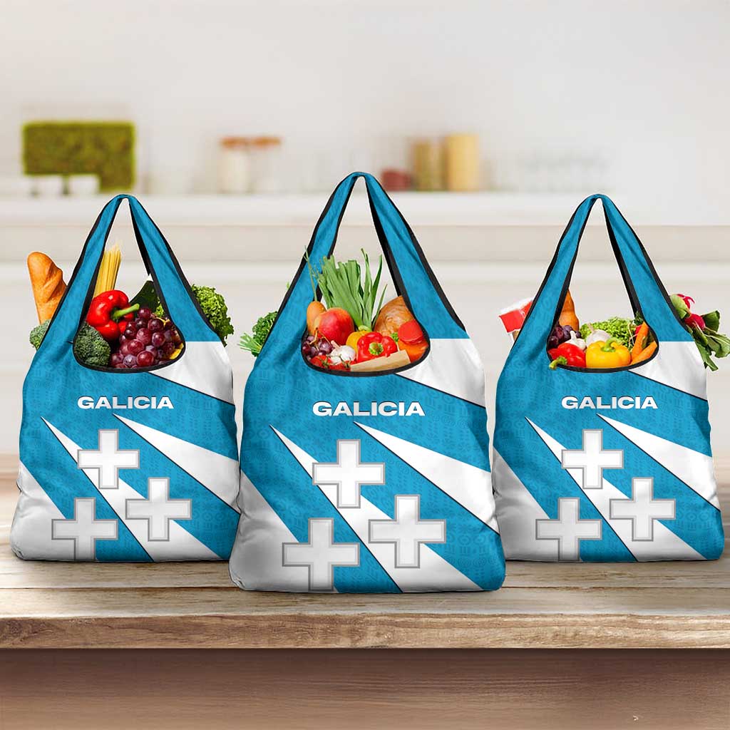 Galicia Flag Grocery Bag Autonomous Community of Spain - Wonder Print Shop