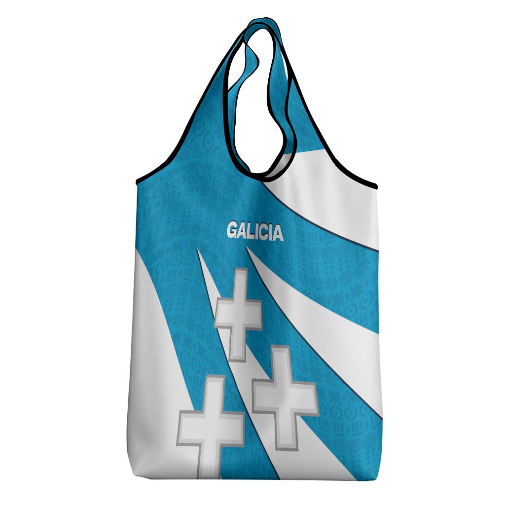 Galicia Flag Grocery Bag Autonomous Community of Spain - Wonder Print Shop