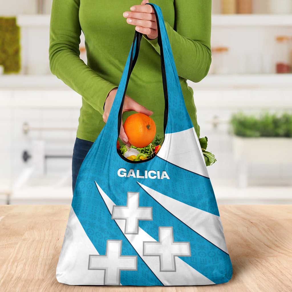 Galicia Flag Grocery Bag Autonomous Community of Spain - Wonder Print Shop