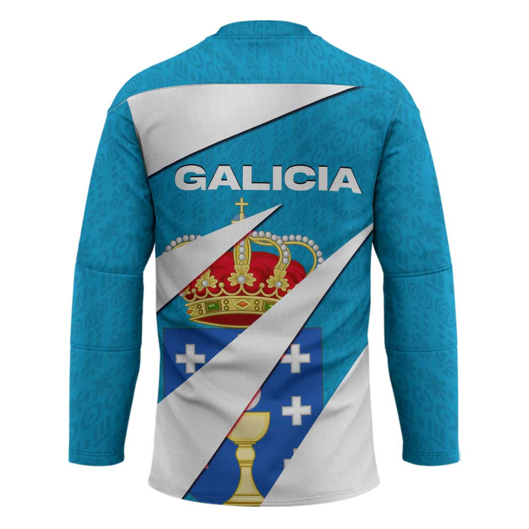 Galicia Flag Hockey Jersey Autonomous Community of Spain - Wonder Print Shop