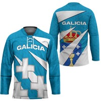 Galicia Flag Hockey Jersey Autonomous Community of Spain - Wonder Print Shop