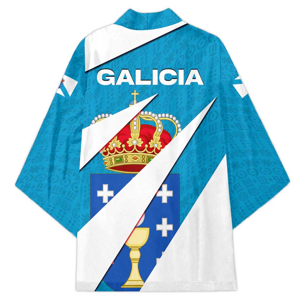Galicia Flag Kimono Autonomous Community of Spain - Wonder Print Shop