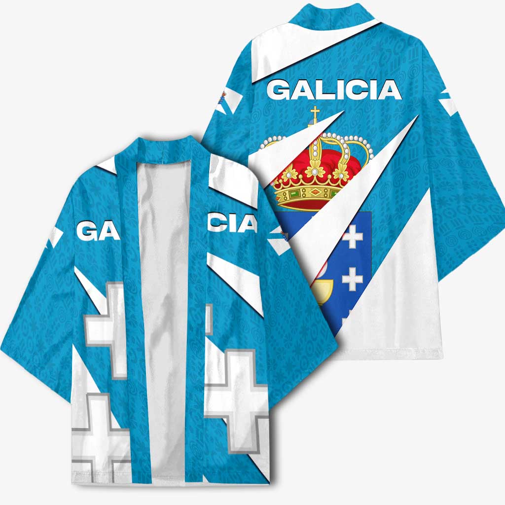 Galicia Flag Kimono Autonomous Community of Spain - Wonder Print Shop