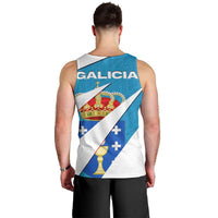 Galicia Flag Men Tank Top Autonomous Community of Spain - Wonder Print Shop
