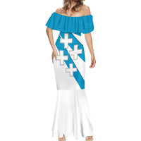 Galicia Flag Mermaid Dress Autonomous Community of Spain - Wonder Print Shop