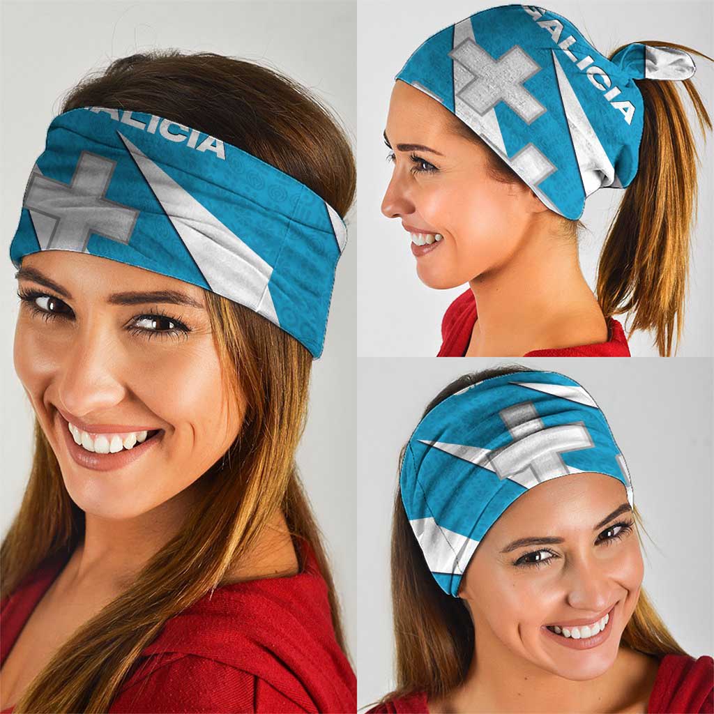 Galicia Flag Neck Gaiter Autonomous Community of Spain - Wonder Print Shop