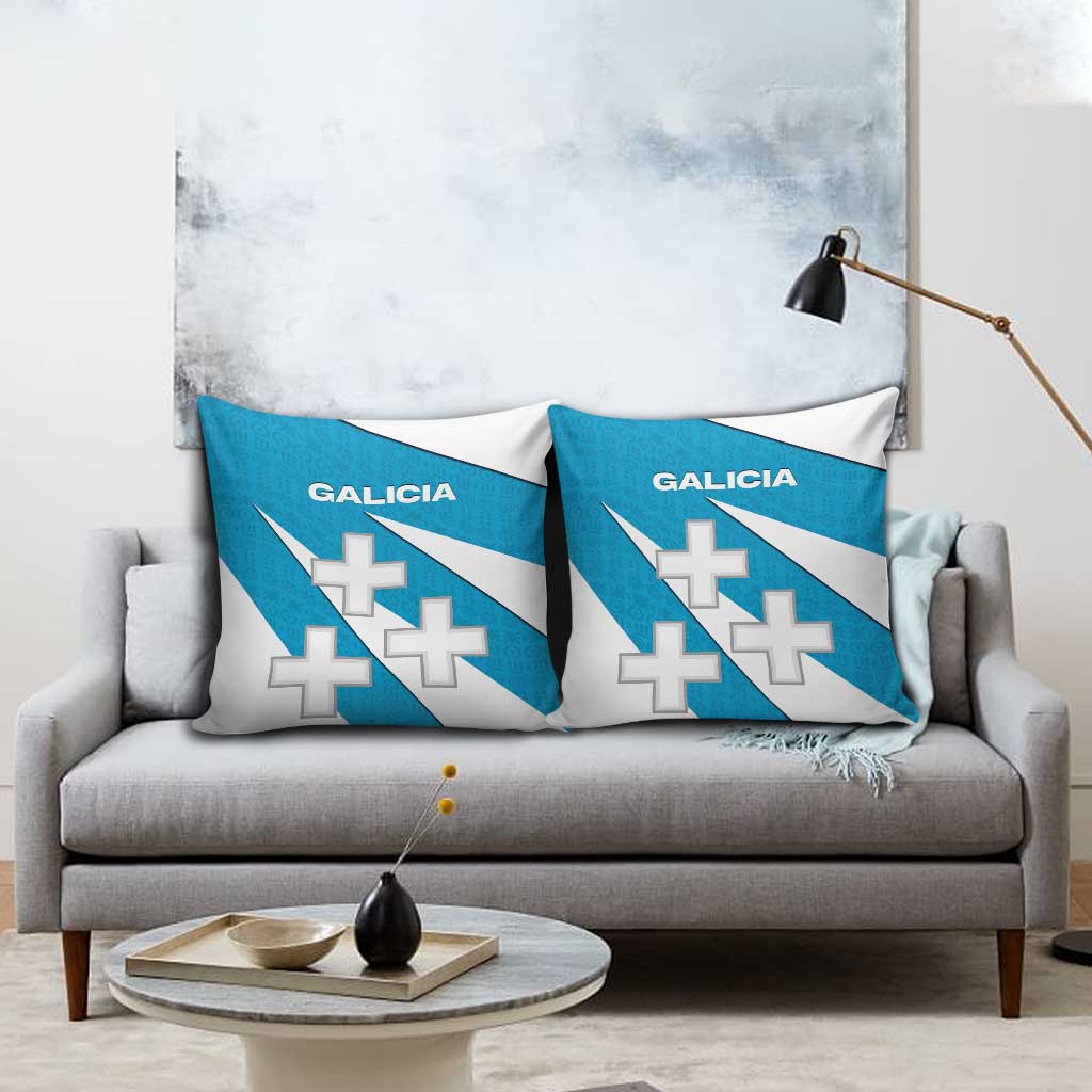 Galicia Flag Pillow Cover Autonomous Community of Spain - Wonder Print Shop