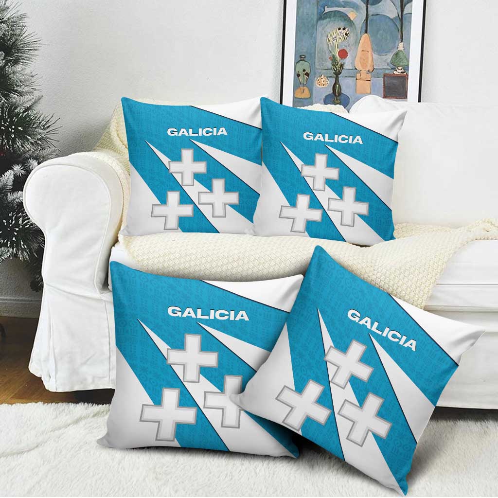 Galicia Flag Pillow Cover Autonomous Community of Spain - Wonder Print Shop