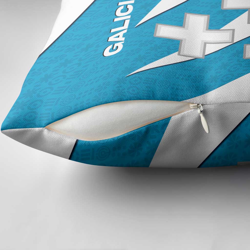 Galicia Flag Pillow Cover Autonomous Community of Spain - Wonder Print Shop