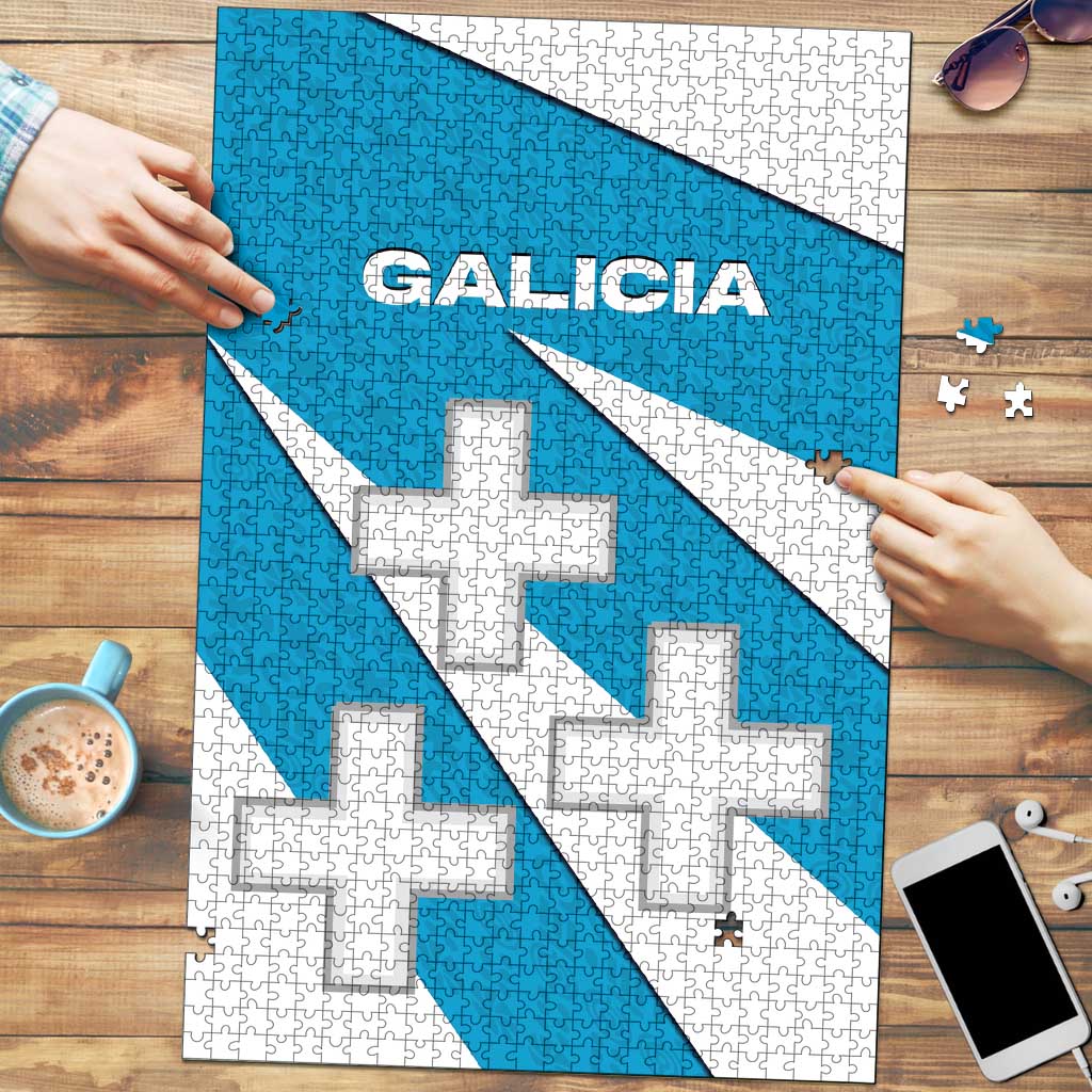 Galicia Flag Puzzle Autonomous Community of Spain - Wonder Print Shop
