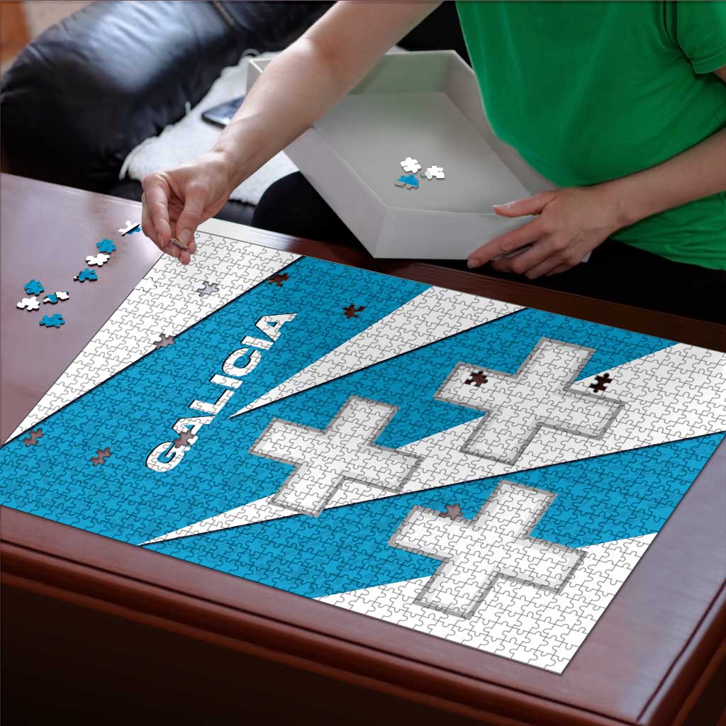 Galicia Flag Puzzle Autonomous Community of Spain - Wonder Print Shop