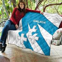 Galicia Flag Quilt Autonomous Community of Spain - Wonder Print Shop