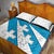 Galicia Flag Quilt Bed Set Autonomous Community of Spain - Wonder Print Shop