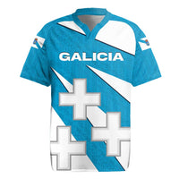 Galicia Flag Rugby Jersey Autonomous Community of Spain - Wonder Print Shop