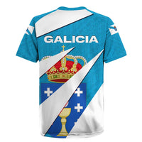 Galicia Flag Rugby Jersey Autonomous Community of Spain - Wonder Print Shop