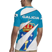 Galicia Flag Rugby Jersey Autonomous Community of Spain - Wonder Print Shop
