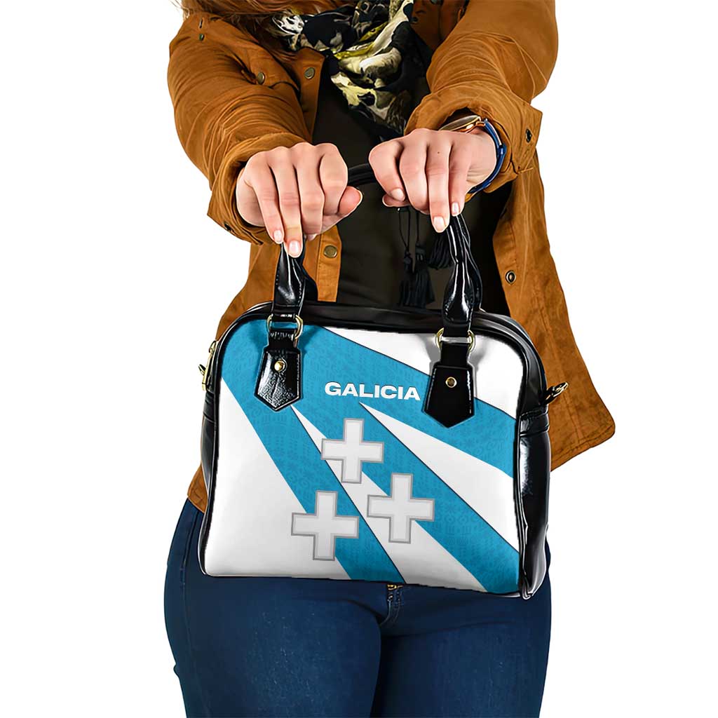 Galicia Flag Shoulder Handbag Autonomous Community of Spain - Wonder Print Shop