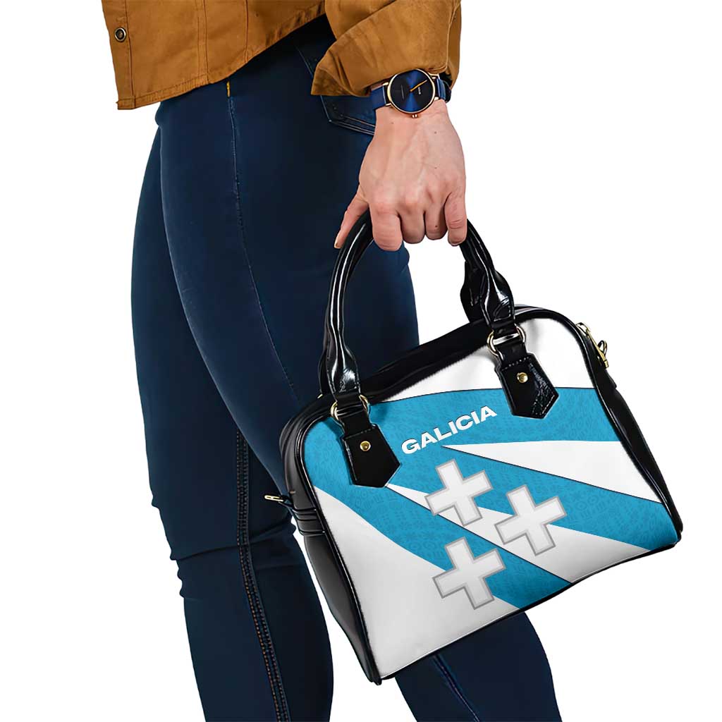 Galicia Flag Shoulder Handbag Autonomous Community of Spain - Wonder Print Shop