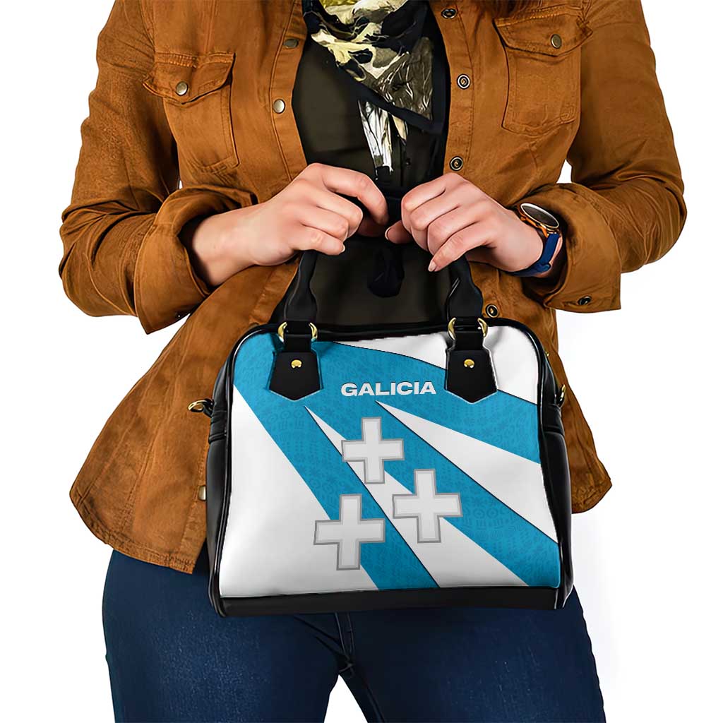 Galicia Flag Shoulder Handbag Autonomous Community of Spain - Wonder Print Shop