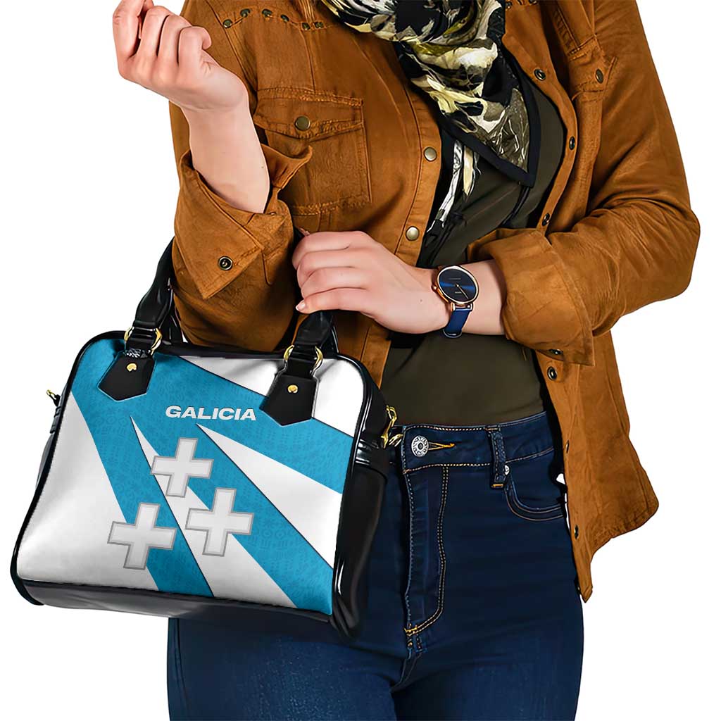Galicia Flag Shoulder Handbag Autonomous Community of Spain - Wonder Print Shop
